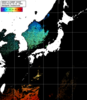 NOAA人工衛星画像:日本全域, パス=20250425 00:30 UTC