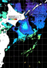NOAA人工衛星画像:親潮域, 1日合成画像(2025/04/25UTC)