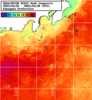 NOAA人工衛星画像:神奈川県近海, 1週間合成画像(2025/04/22～2025/04/28UTC)