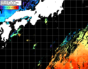 NOAA人工衛星画像:黒潮域, パス=20250525 13:10 UTC