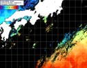 NOAA人工衛星画像:黒潮域, 1日合成画像(2025/05/25UTC)