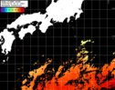 NOAA人工衛星画像:黒潮域, パス=20250610 00:10 UTC