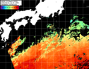 NOAA人工衛星画像:黒潮域, パス=20250610 10:57 UTC