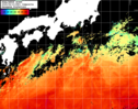 NOAA人工衛星画像:黒潮域, 1日合成画像(2025/06/10UTC)