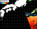 NOAA人工衛星画像:黒潮域, パス=20250612 10:17 UTC
