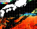 NOAA人工衛星画像:黒潮域, 1日合成画像(2025/06/12UTC)