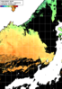 NOAA人工衛星画像:日本海, 1日合成画像(2025/06/12UTC)