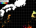 NOAA人工衛星画像:黒潮域, パス=20250614 01:00 UTC