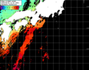 NOAA人工衛星画像:黒潮域, パス=20250618 13:15 UTC