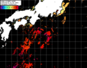 NOAA人工衛星画像:黒潮域, パス=20250619 01:38 UTC