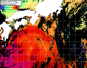 NOAA人工衛星画像:黒潮域, パス=20250619 11:11 UTC