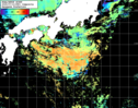NOAA人工衛星画像:黒潮域, 1日合成画像(2025/07/12UTC)