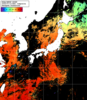 NOAA人工衛星画像:日本全域, 1日合成画像(2025/07/13UTC)