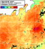 NOAA人工衛星画像:神奈川県近海, 1日合成画像(2025/07/21UTC)