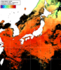 NOAA人工衛星画像:日本全域, 1日合成画像(2025/07/22UTC)