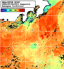 NOAA人工衛星画像:神奈川県近海, 1日合成画像(2025/07/22UTC)