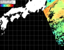 NOAA人工衛星画像:黒潮域, パス=20250723 10:53 UTC