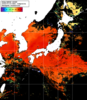 NOAA人工衛星画像:日本全域, 1日合成画像(2025/07/27UTC)