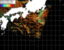 NOAA人工衛星画像:黒潮域, パス=20250727 00:07 UTC