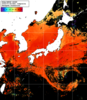NOAA人工衛星画像:日本全域, 1日合成画像(2025/07/28UTC)