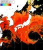 NOAA人工衛星画像:日本全域, 1日合成画像(2025/07/29UTC)