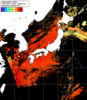 NOAA人工衛星画像:日本全域, 1日合成画像(2025/08/01UTC)