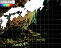 NOAA人工衛星画像:黒潮域, パス=20250801 00:03 UTC