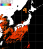 NOAA人工衛星画像:日本全域, パス=20250803 12:23 UTC