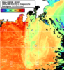 NOAA人工衛星画像:神奈川県近海, 1日合成画像(2025/08/03UTC)