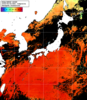 NOAA人工衛星画像:日本全域, 1日合成画像(2025/08/06UTC)