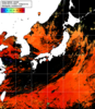 NOAA人工衛星画像:日本全域, 1日合成画像(2025/08/07UTC)