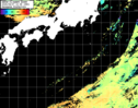 NOAA人工衛星画像:黒潮域, パス=20250807 10:58 UTC