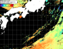 NOAA人工衛星画像:黒潮域, 1日合成画像(2025/08/07UTC)