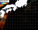 NOAA人工衛星画像:黒潮域, パス=20250907 00:39 UTC
