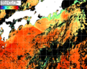 NOAA人工衛星画像:黒潮域, パス=20250908 11:37 UTC