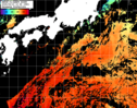 NOAA人工衛星画像:黒潮域, パス=20250910 10:56 UTC