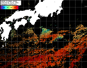 NOAA人工衛星画像:黒潮域, パス=20250918 23:51 UTC
