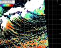NOAA人工衛星画像:黒潮域, パス=20260111 12:40 UTC