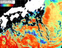 NOAA人工衛星画像:黒潮域, パス=20260409 01:00 UTC