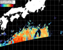 NOAA人工衛星画像:黒潮域, パス=20260409 11:50 UTC