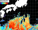 NOAA人工衛星画像:黒潮域, パス=20260409 12:20 UTC