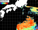 NOAA人工衛星画像:黒潮域, パス=20260412 23:10 UTC