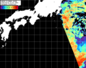 NOAA人工衛星画像:黒潮域, パス=20260414 10:00 UTC