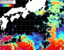 NOAA人工衛星画像:黒潮域, パス=20260414 11:40 UTC