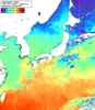 NOAA人工衛星画像:日本全域, 1日合成画像(2026/04/15UTC)