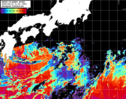 NOAA人工衛星画像:黒潮域, パス=20260415 11:50 UTC