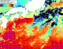 NOAA人工衛星画像:黒潮域, 1日合成画像(2026/04/15UTC)