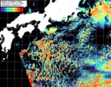 NOAA人工衛星画像:黒潮域, パス=20260417 11:10 UTC
