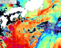 NOAA人工衛星画像:黒潮域, 1日合成画像(2026/04/18UTC)