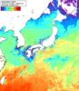 NOAA人工衛星画像:日本全域, 1日合成画像(2026/04/19UTC)